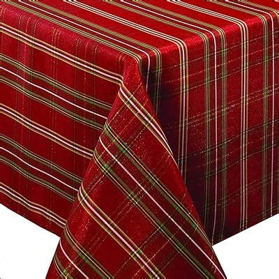 benson mills christmasville metallic fabric tablecloth 60-inch-by-84 inch|Benson Mills Home Accessories .